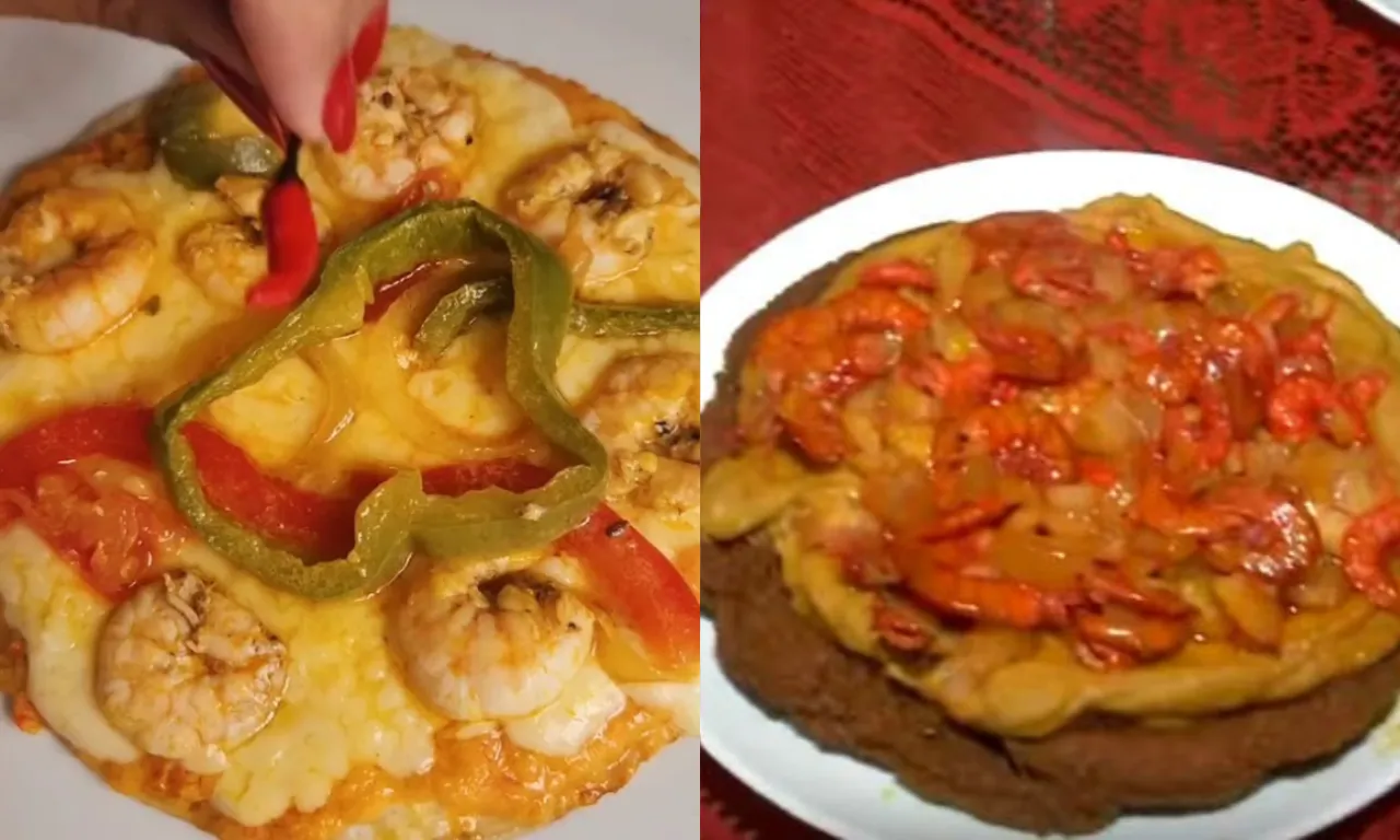 Pizza de Acarajé e moqueca