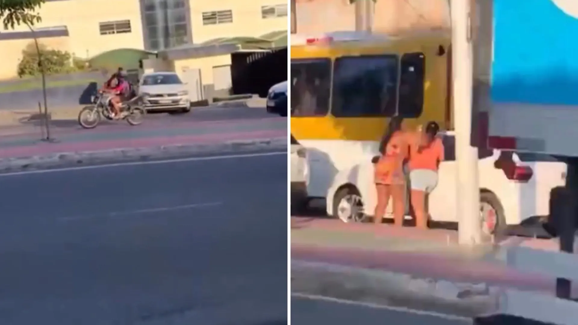 Mulher flagra marido saindo do motel com amante. Foto: Redes sociais 