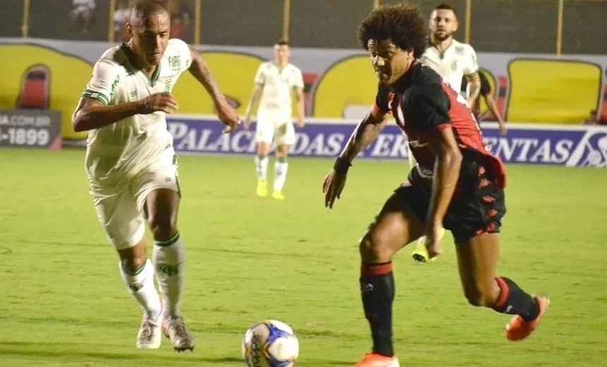 Vitória não repete boas atuações e fica num empate sem gols diante do América-MG