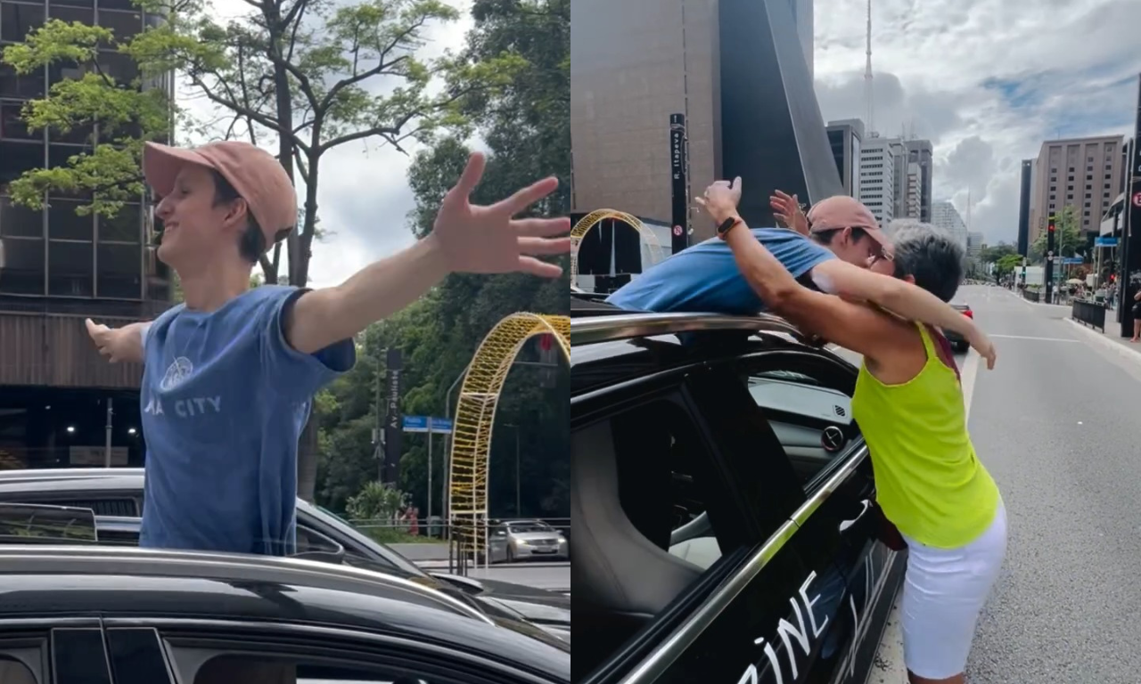 Adolescente baiano celebra &uacute;ltima quimioterapia com buzina&ccedil;o na Paulista.Foto: redes sociais