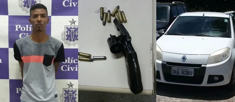 ITAPUÃ: Homem é preso, em flagrante, com carro roubado; Para escapar, ele propôs suborno aos policiais