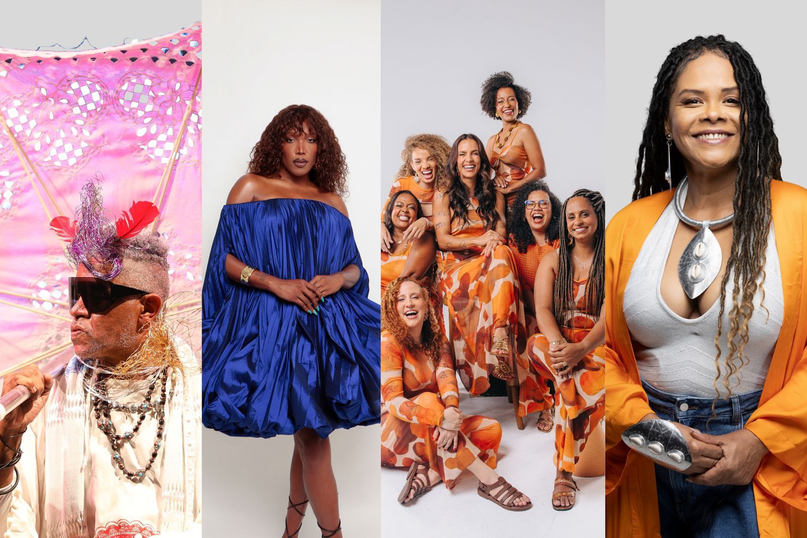 Cortejo Afro, Majur, Sambaiana e Márcia Short são atrações do Mercado Iaô | Imagens: divulgação