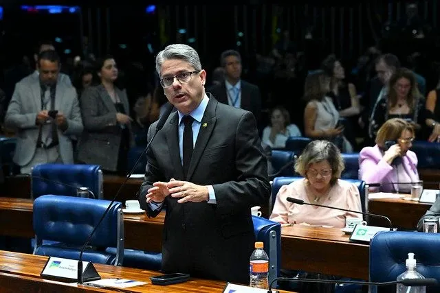 Em Pronunciamento, Senador Alessandro Vieira (mdb Se) Foto Jefferson Rudy Agência Senado