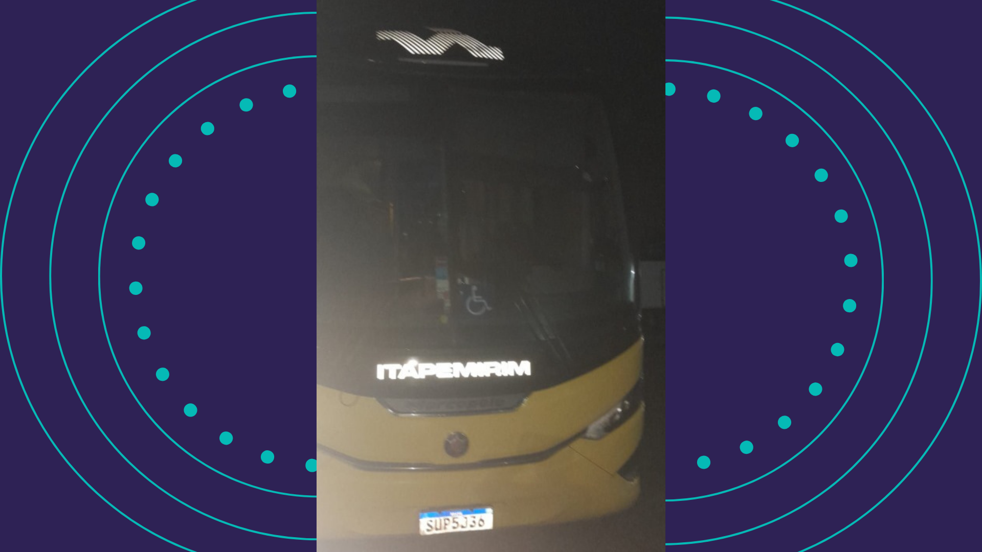 Tentativa de assalto a ônibus na BR-101. Foto: PRF