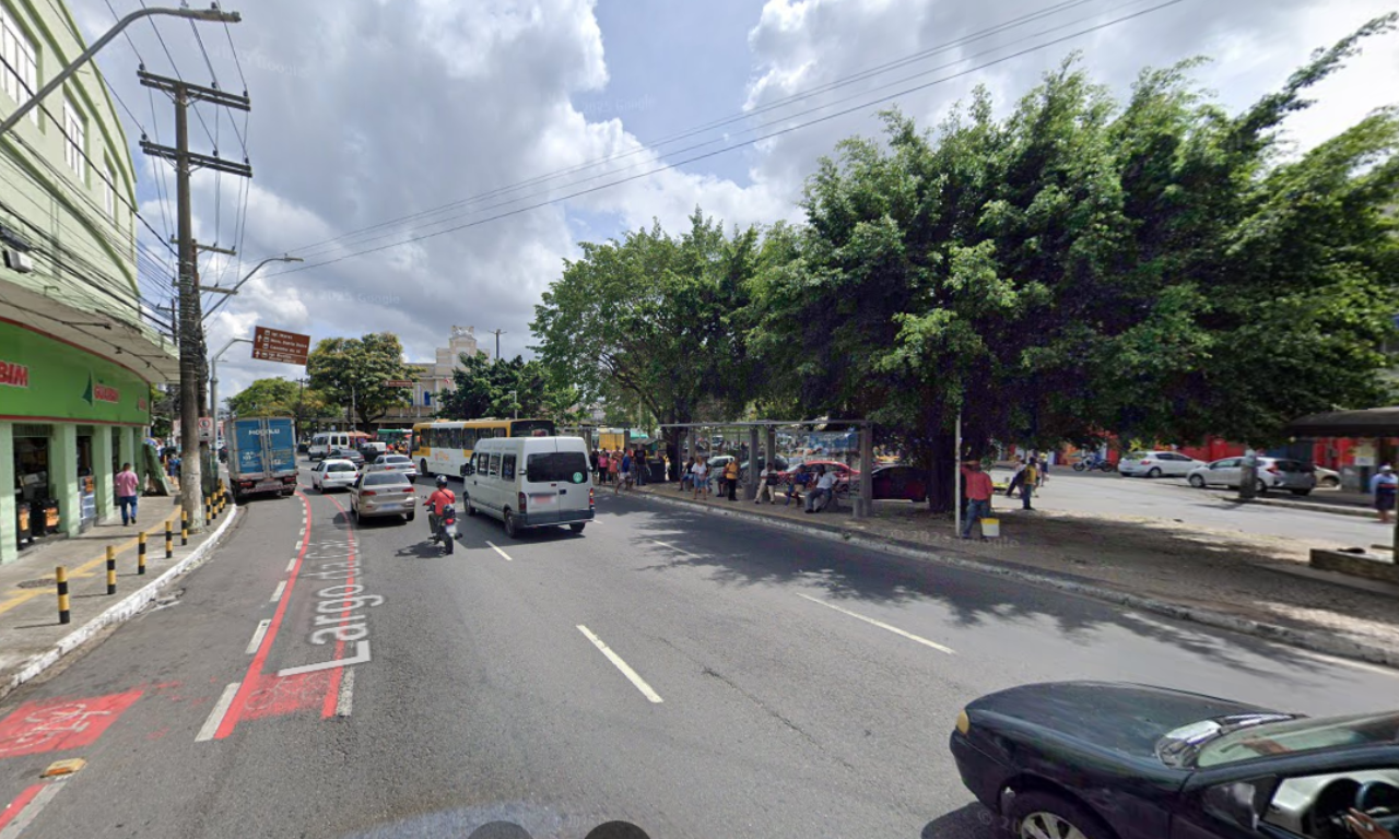Vigilante &eacute; morto a tiros enquanto esperava transporte de empresa na Cal&ccedil;ada.Foto: Google Street View