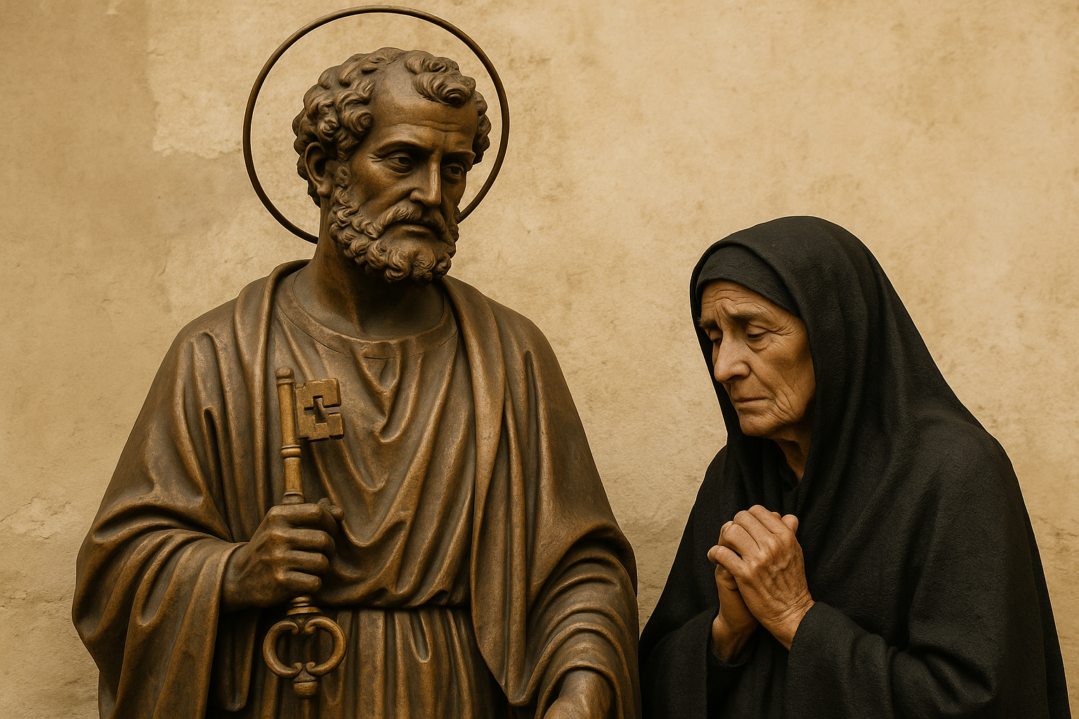 São Pedro é o Santo das Viúvas. Foto: Imagem feita por IA