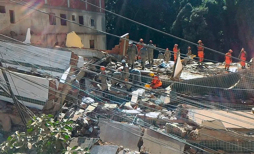 Área onde prédios desabaram no Rio é controlada por milícias; construção era irregular