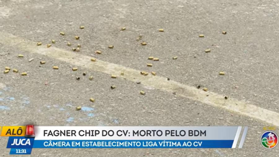 Reportagem também flagrou no bairro de Vila Verde os sinais da violência.Foto: TV Aratu