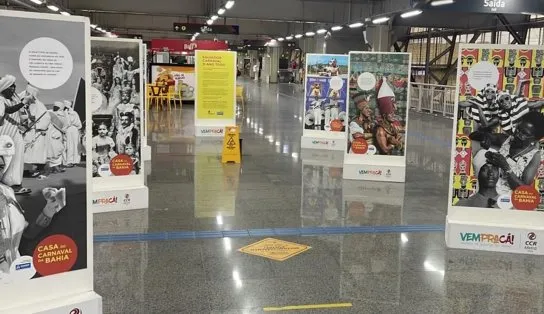 Metrô recebe exposição inédita e gratuita sobre Carnaval de Salvador