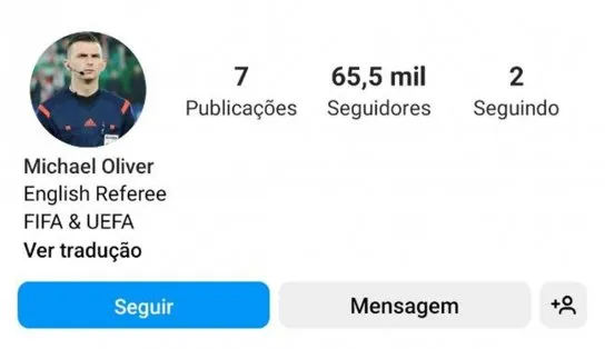 Brasileiros encontram Instagram de juiz da partida contra a Croácia e enchem de comentários