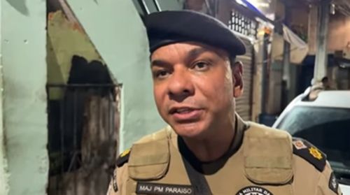 Major Paraíso, da 40ª CIPM/Nordeste de Amaralina | Imagem: TV Aratu