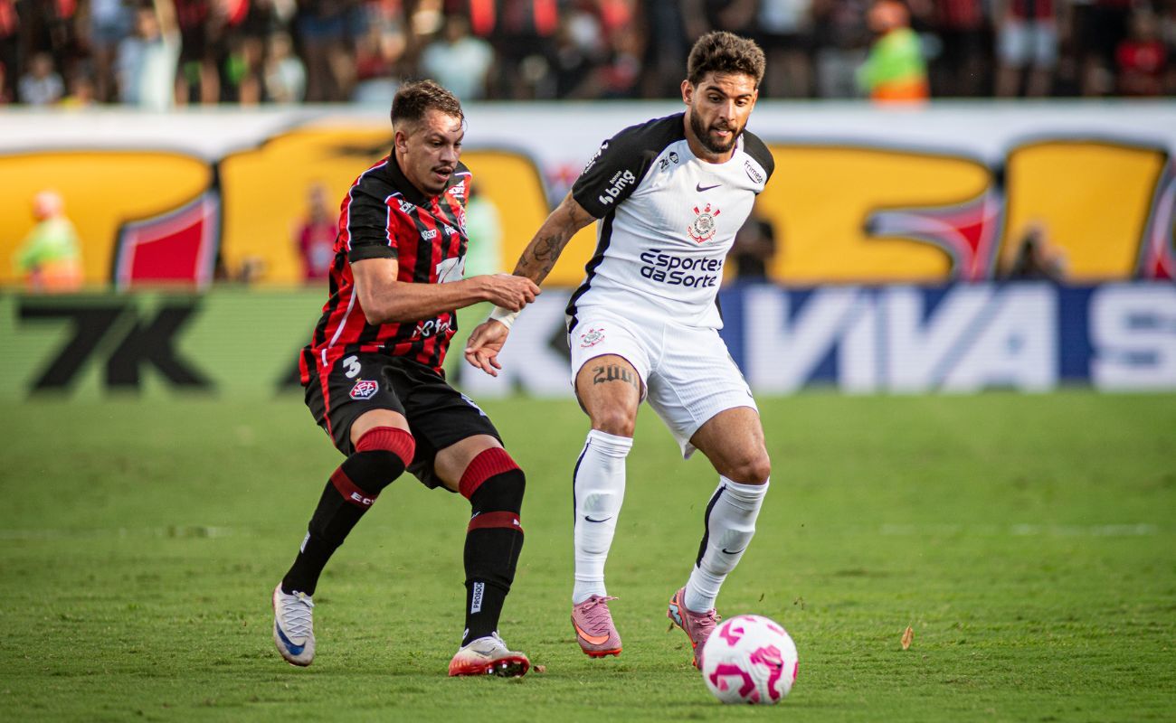 Corinthians leva melhor no Barradão; Foto: Victor Ferreira/EC Vitória