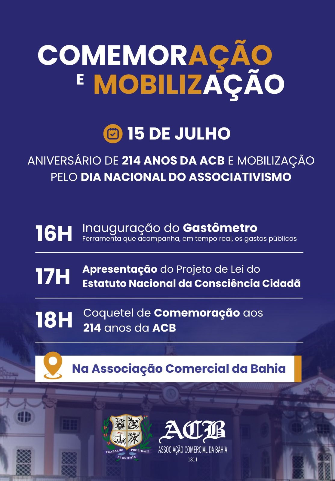 Programação. Foto: Divulgação | Associação Comercial da Bahia
