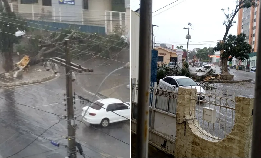 TEMPORAL: Forte chuva causa transtornos em Vitória da Conquista; Veja vídeos