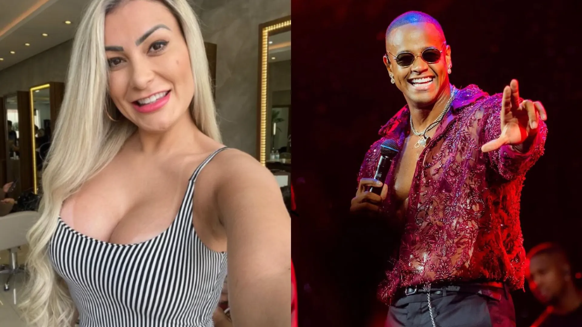 Andressa Urach relembra encontro com Leo Santana: 'Tive que tomar um Buscopan'