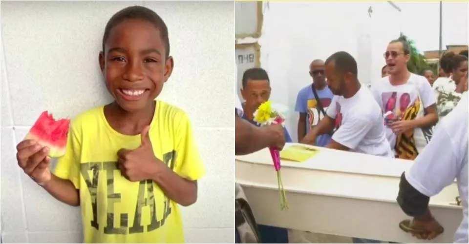 Criança de 8 anos morta por padrasto no Doron é enterrada e família pede 'justiça'