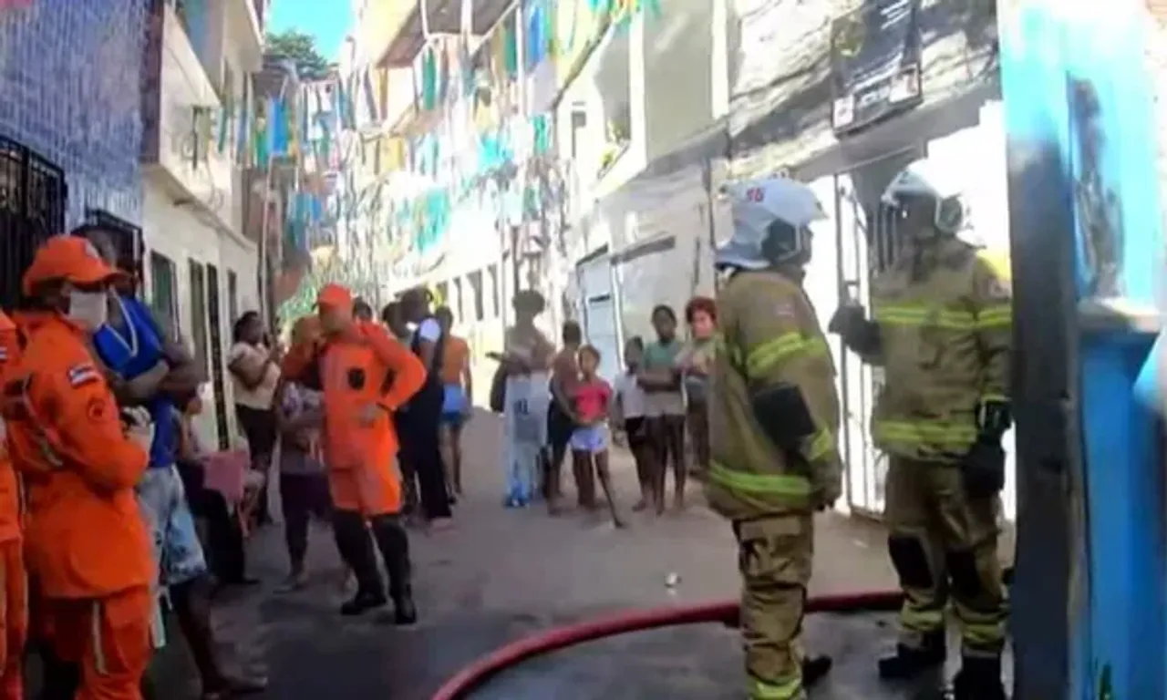 Botij&atilde;o de g&aacute;s explode e provoca inc&ecirc;ndio em casa de Salvador. Foto: Divulga&ccedil;&atilde;o