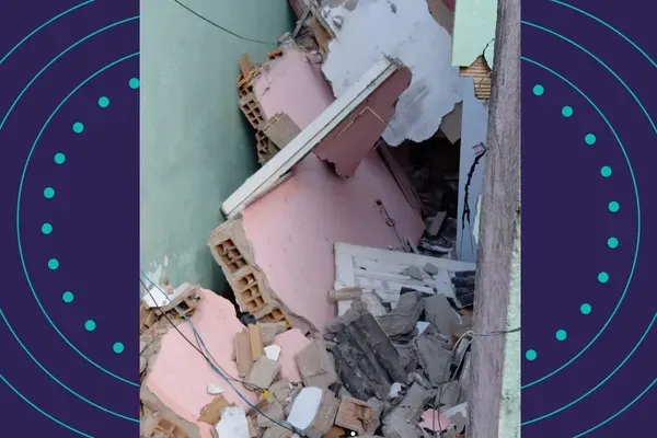 Panela de press&atilde;o explode e deixa ferido em Santo Ant&ocirc;nio de Jesus. Foto: Reprodu&ccedil;&atilde;o Redes Sociais