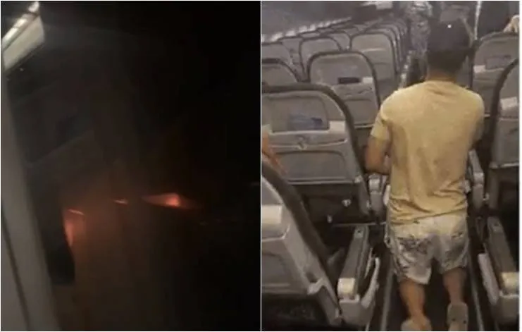 Avião faz pouso de emergência e passageiro paga promessa após sobreviver ao incidente