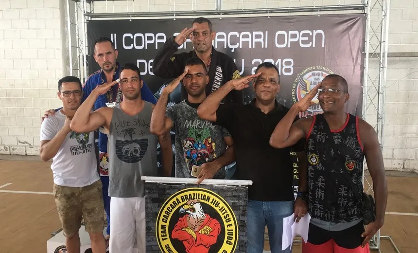 PMs são destaques em campeonato de jiu-jtsu em Camaçari e ganham quatro medalhas