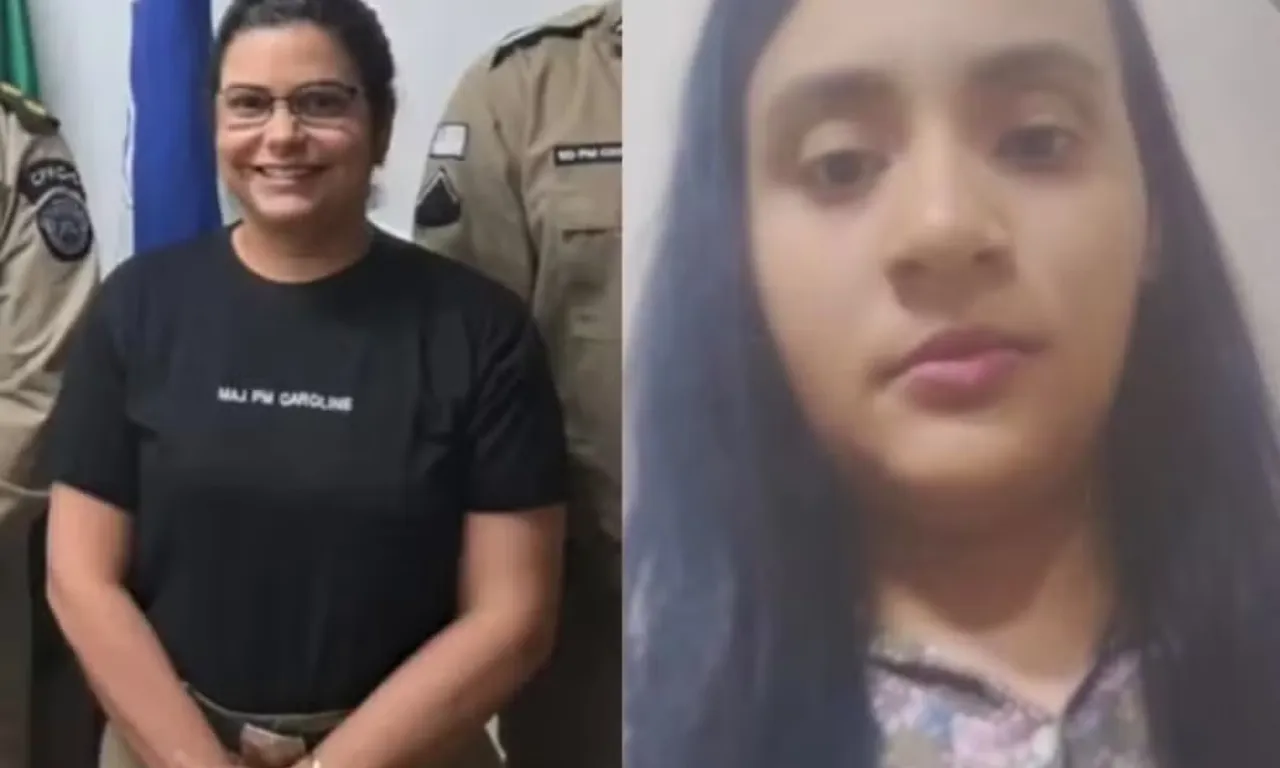 Major Caroline e soldado Beatriz