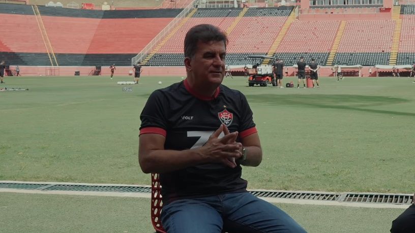 Fabio Mota fala sobre Arena Barradão | Foto: TV Vitória