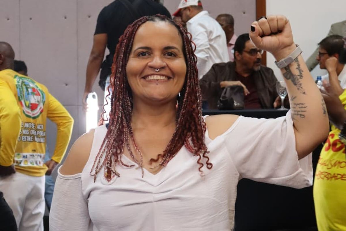 Delliana Ricelli Durante Conven&ccedil;&atilde;o Da Federa&ccedil;&atilde;o Psol Rede Que Confirmou Sua Candidatura Ao Senado Pela Bahia 2
