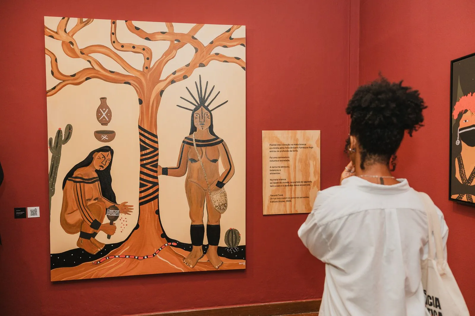 Mostra de Yacunã Tuxá entra na última semana na CAIXA Cultural Salvador