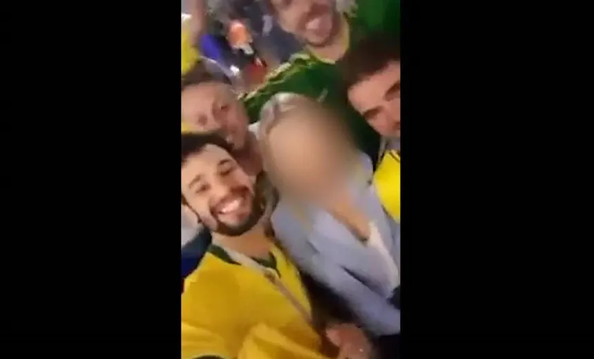 Torcedor brasileiro que insultou mulher russa já foi preso pela Polícia Federal