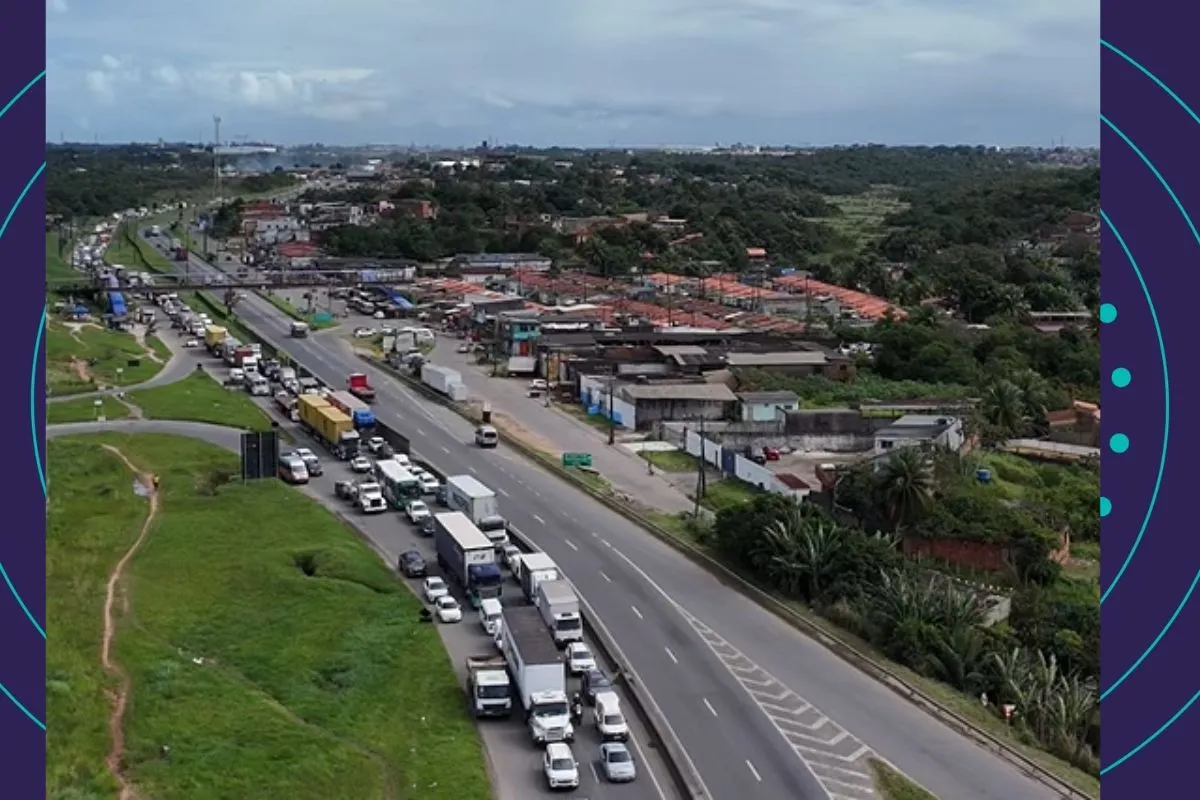 Obras na Via Parafuso provocam congestionamento de mais de 5 km
