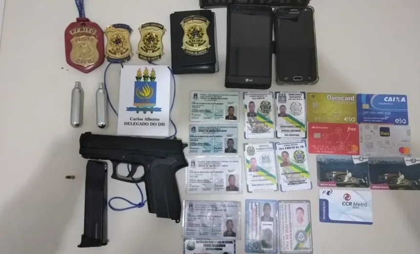 Homem é preso após se passar por promotor e agente da Polícia Federal em Vitória da Conquista