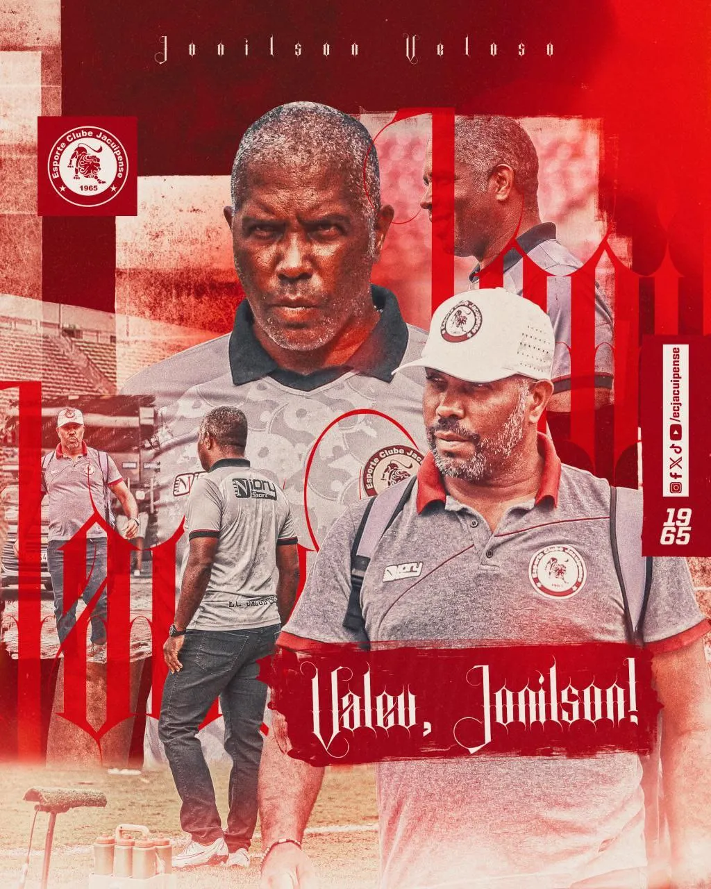 Jacuipense anuncia a saída de treinador Jonilson Veloso