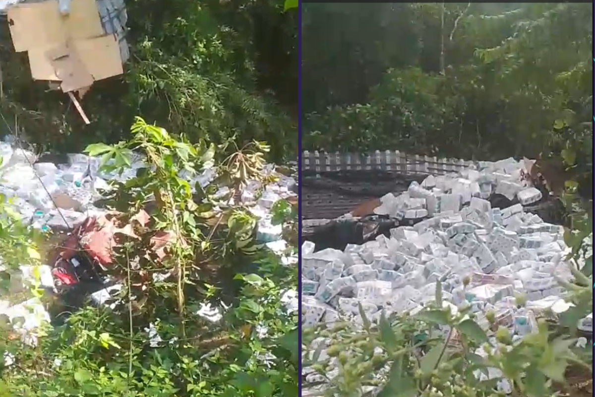 V&Iacute;DEO: Caminh&atilde;o carregado com papel higi&ecirc;nico capota e deixa um morto no Rec&ocirc;ncavo Baiano. Foto: Reprodu&ccedil;&atilde;o Redes Sociais 
