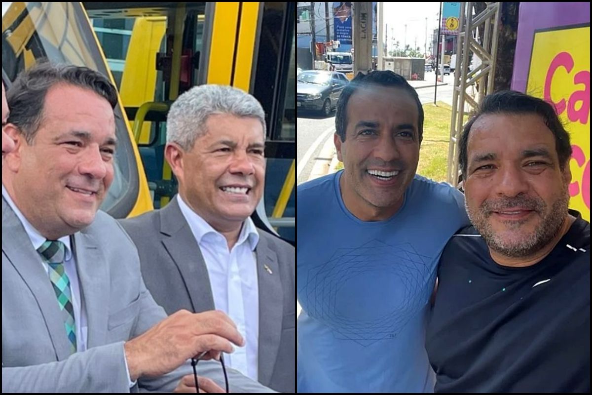 O governador da Bahia, Jer&ocirc;nimo Rodrigues (PT), e o prefeito de Salvador, Bruno Reis (Uni&atilde;o Brasil), lamentaram a morte do deputado Alan Sanches nas redes sociais. Foto: Bnews e Redes Sociais