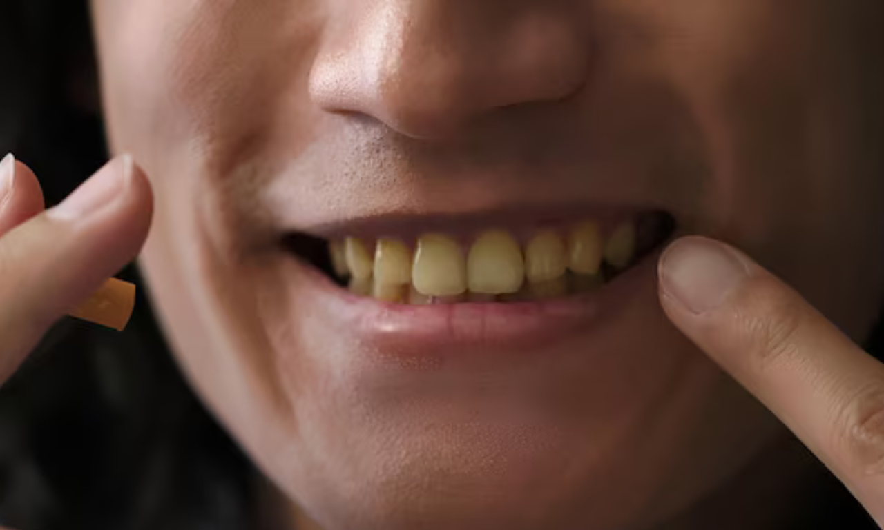 Dentes Amarelos. Foto: Imagem Ilustrativa | Freepik