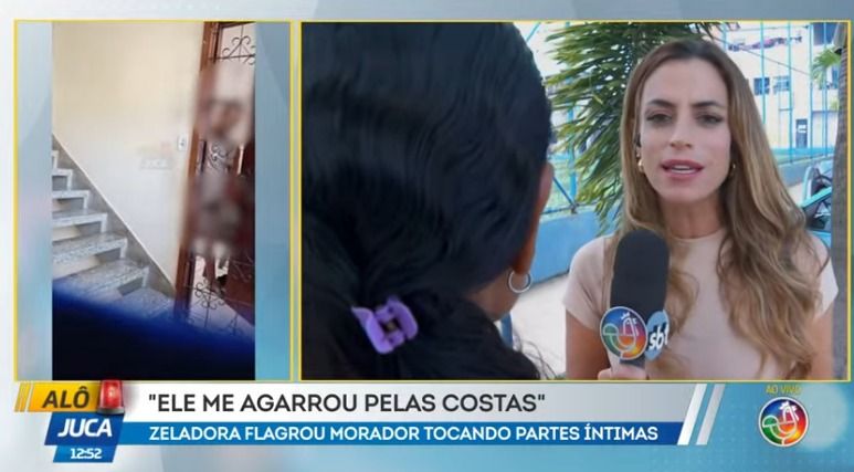 Zeladora Pede Demiss&atilde;o Ap&oacute;s Denunciar Importuna&ccedil;&atilde;o Sexual De Morador Em Salvador. Foto: Reprodu&ccedil;&atilde;o TV Aratu 