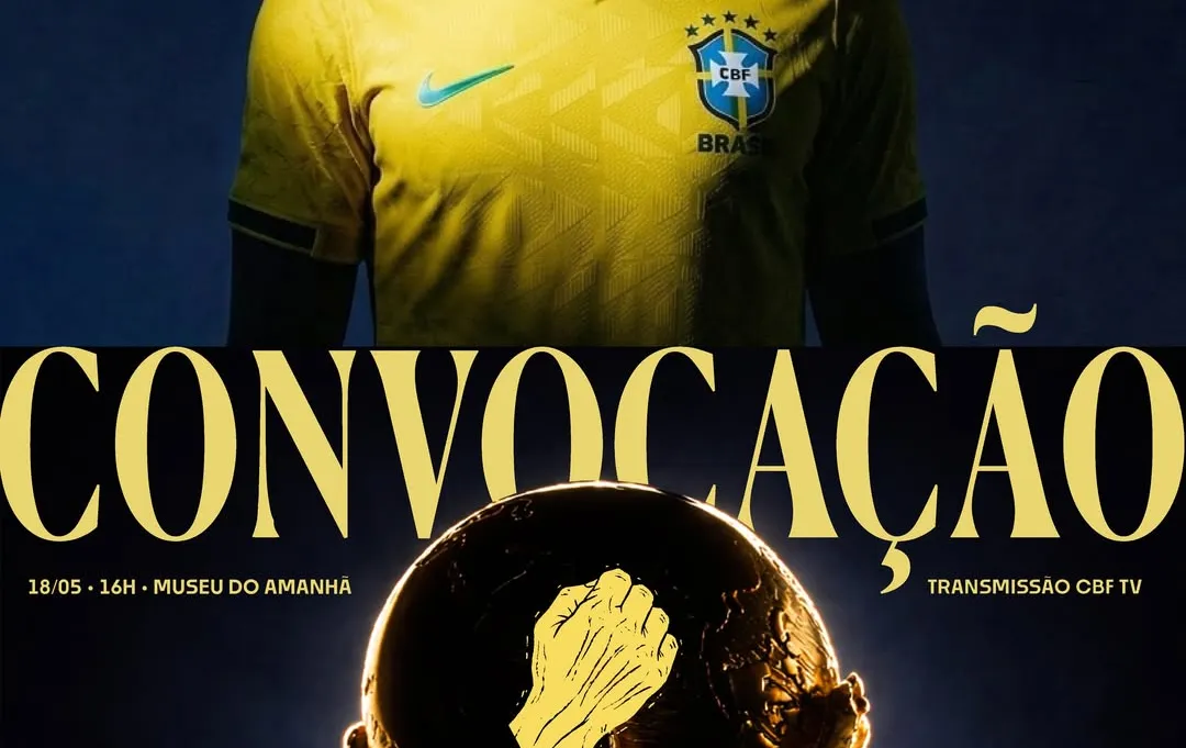 YouTube da TV Aratu exibe convocação da Seleção Brasileira para o Mundial ao vivo