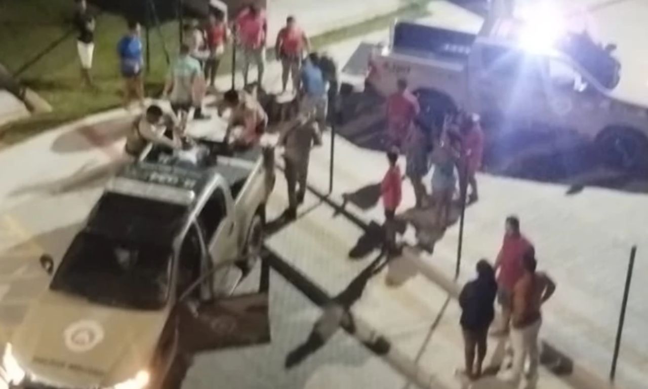 Ataque a tiros em Cama&ccedil;ari. Foto: Redes sociais