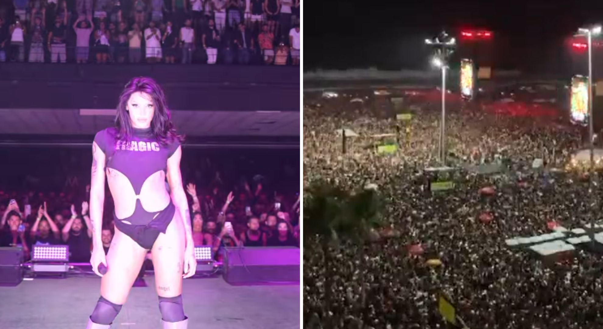 Pabllo Vittar abre show de Lady Gaga no Rio de Janeiro. Foto: Redes Sociais