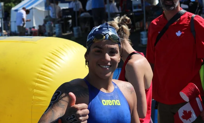 Nadadora baiana Ana Marcela conquista o bronze na maratona aquática do Pan-Pacífico