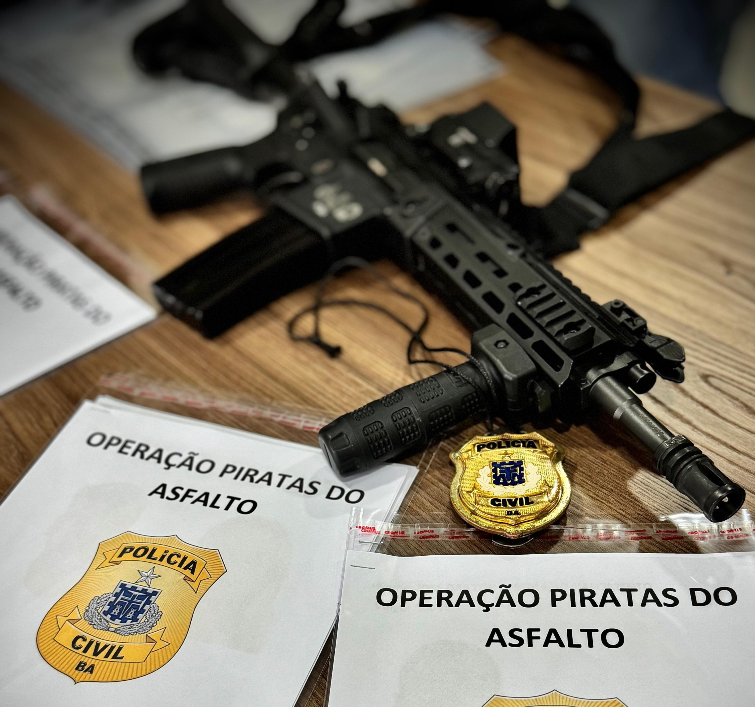 Operação contra roubos de cargas na Bahia. Foto: Divulgação Ascom PCBA