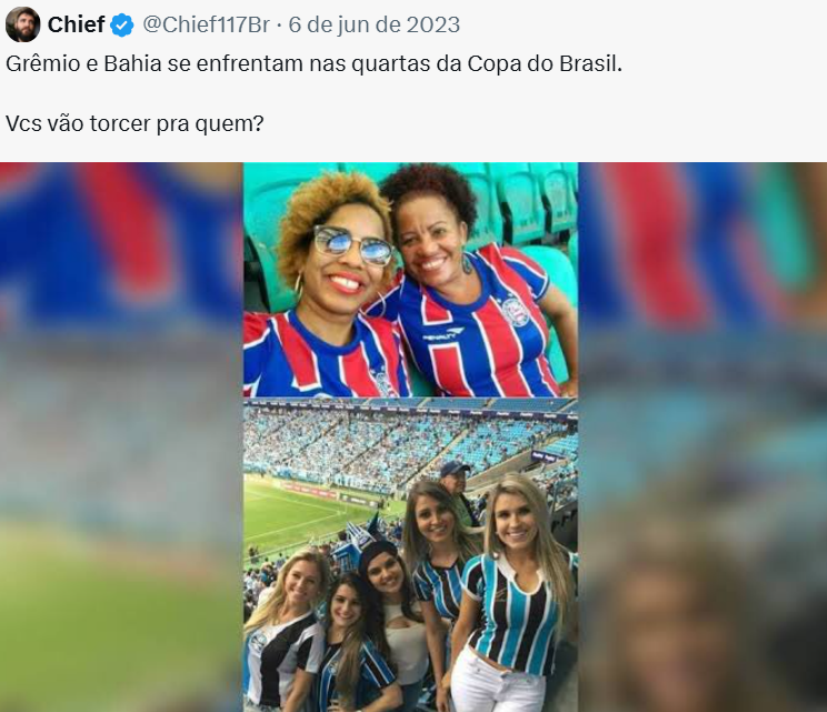 Postagem Racista Torcedoras Bahia