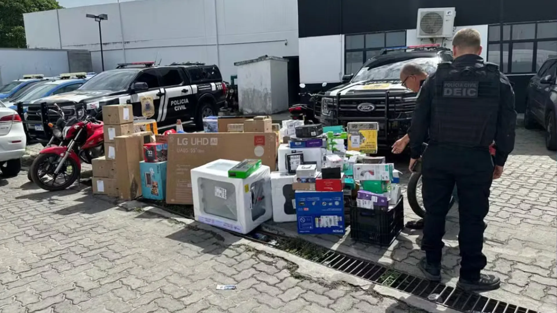 Imagem de objetos apreendidos