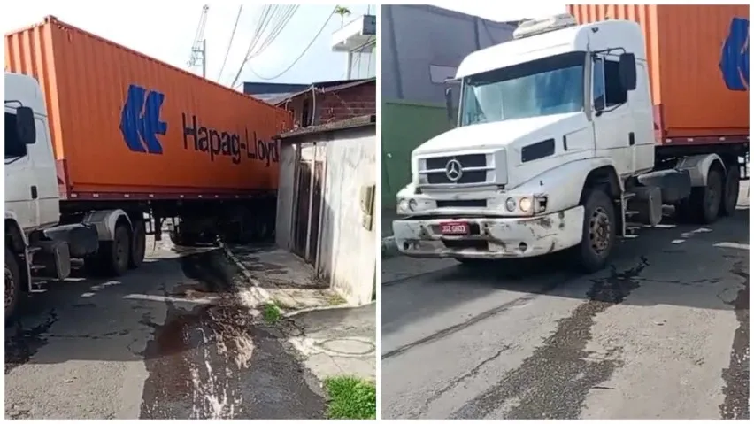 Caminh&atilde;o Perde Controle Invade Casa Itinga
