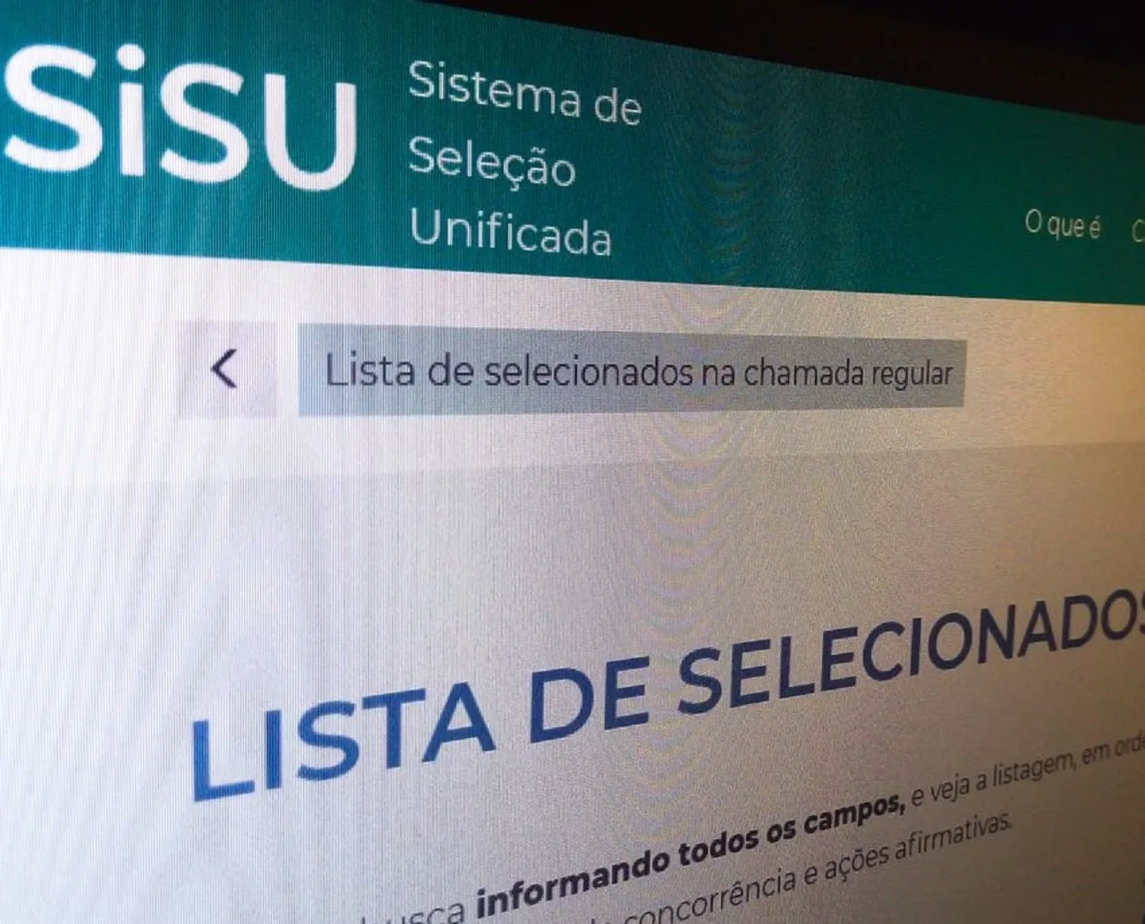 Inscrições para o Sisu estarão abertas de 22 a 25 de janeiro