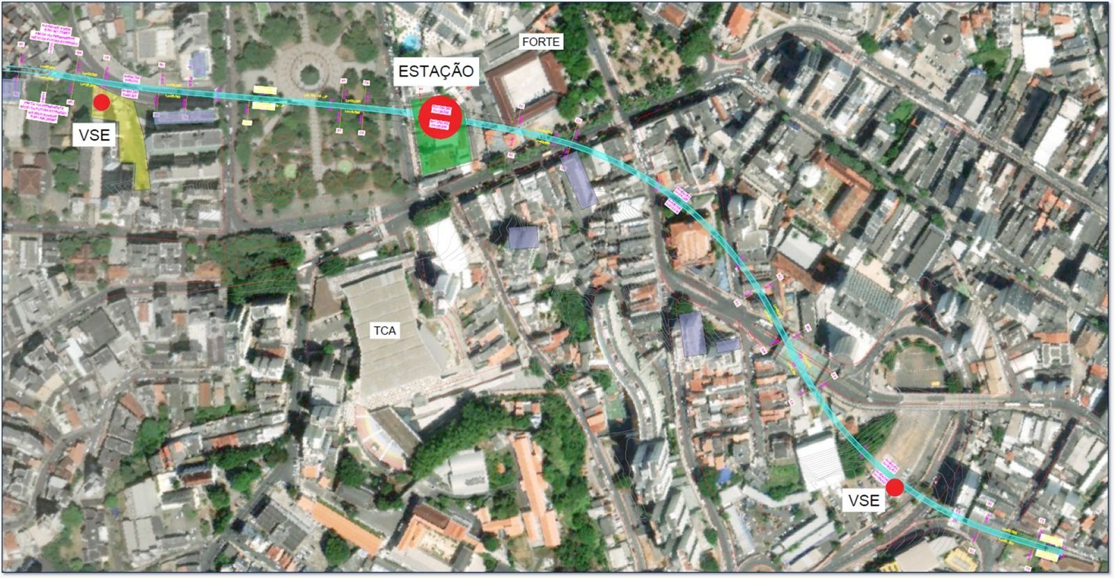 Projeto Tramo 4 do Metr&ocirc; de Salvador. Foto: CTB