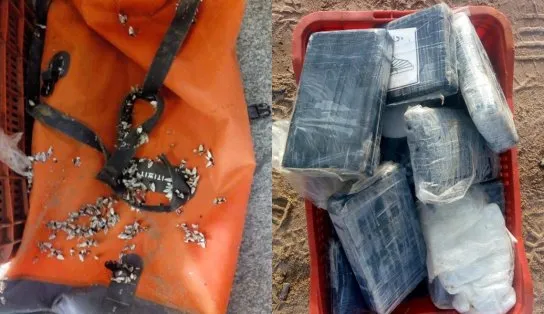 Sacola recheada de droga é encontrada boiando em mar de Salvador; material semelhante foi achado em praia do interior