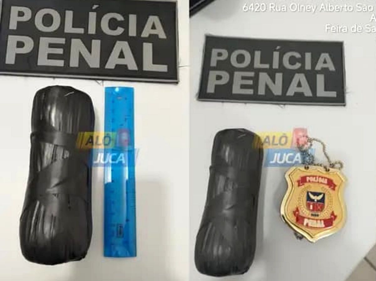 Mulher &eacute; presa tentando entrar com drogas nas partes &iacute;ntimas em pres&iacute;dio baiano. Foto: Al&ocirc; Juca