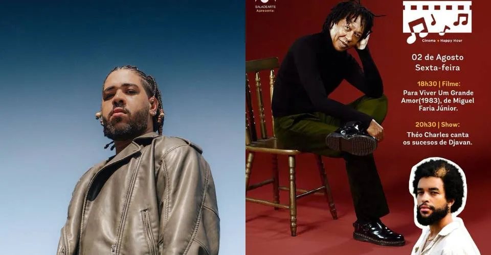 Ivyson e CineSom com clássicos de Djavan: fique por dentro da Agenda Cultural deste final de semana