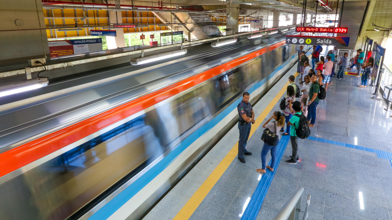 Suspeito de praticar roubo no metr&ocirc; de Salvador &eacute; preso em Catu. |Foto: Divulga&ccedil;&atilde;o CCR Metr&ocirc;